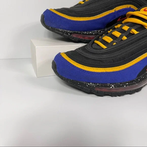 NIKE AIR MAX 97 CONCORD ACG TERRA MENS SHOES SIZE 9 BLACK PURPLE YELLOW RED USED - Picture 5 of 10